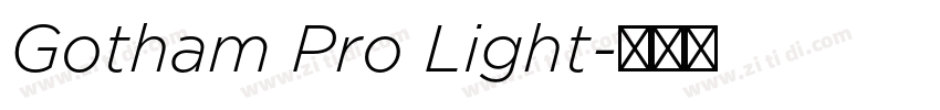 Gotham Pro Light字体转换